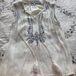 Stitch Fix Q&A Blouse with Embroidery